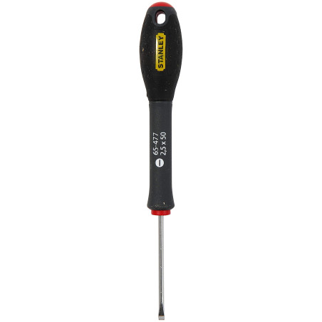 STANLEY 1-65-477N Tournevis Fm Mécanicien 2,5 X 50 V - Gamme FATMAX - Fabriqués En France - Lame En Acier - Sablage De L'Emprein