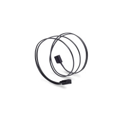 SilverStone SST-CP11-500 - Câble ultra mince SATA III 6 Gbps, latéral à angle 90°, connecteurs à profil ultra-mince, 50cm