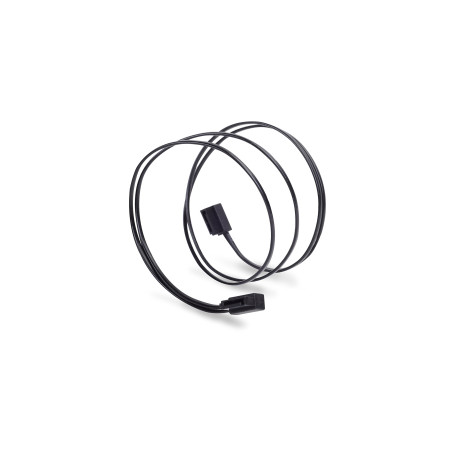SilverStone SST-CP11-500 - Câble ultra mince SATA III 6 Gbps, latéral à angle 90°, connecteurs à profil ultra-mince, 50cm