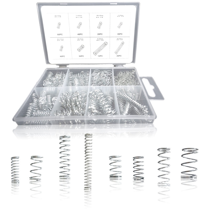 Kit de ressorts de compression 246 pcs. Ressorts de compression en métal Ressorts en acier Kit de ressorts en spirale pour l'out Kit de ressorts de compression 246 pcs. Ressorts de compression en métal Ressorts en acier Kit de ressorts en spirale pour l'out