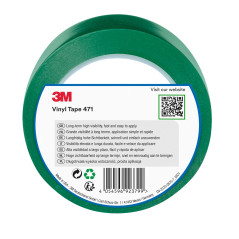 3M Ruban adhésif vinyle 471 haute performance, vert, 50 mm x 33 m