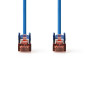 NEDIS Câble réseau CAT6 - Fiche RJ45 - Connecteur RJ45 - S/FTP - 0,25 m - Rond - LSZH - Bleu - Étiquette NEDIS Câble réseau CAT6 - Fiche RJ45 - Connecteur RJ45 - S/FTP - 0,25 m - Rond - LSZH - Bleu - Étiquette