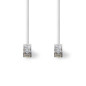 NEDIS Câble réseau catégorie 8.1 - S/FTP - Connecteur RJ45 - Connecteur RJ45-1 m - Rond - LSZH - Blanc - Étiquette NEDIS Câble réseau catégorie 8.1 - S/FTP - Connecteur RJ45 - Connecteur RJ45-1 m - Rond - LSZH - Blanc - Étiquette