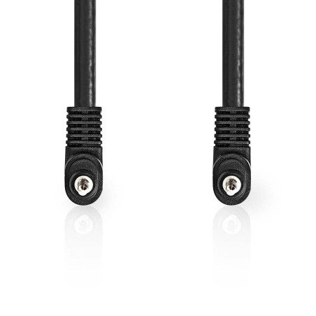 NEDIS Câble audio vidéo - Fiche 3,5 mm - Fiche 3,5 mm - Nickelé - 2 m - Rond - PVC - Noir