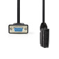 Nedis Câble péritel - Fiche péritel - VGA femelle - Nickelé - 480p - 2 m - Rond - PVC - Noir - Étiquette Nedis Câble péritel - Fiche péritel - VGA femelle - Nickelé - 480p - 2 m - Rond - PVC - Noir - Étiquette