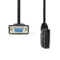 Nedis Câble péritel - Fiche péritel - VGA femelle - Nickelé - 480p - 2 m - Rond - PVC - Noir - Étiquette Nedis Câble péritel - Fiche péritel - VGA femelle - Nickelé - 480p - 2 m - Rond - PVC - Noir - Étiquette