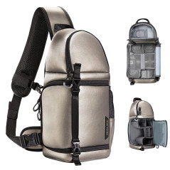 K&F CONCEPT Sac Appareil Photo, Sac Photo bandoulière Légère accès rapide Résistant à l'eau de Photographe Compatible avec Canon
