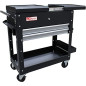 BGS 4105 | Servante d'atelier | 2 tiroirs | tablette d'extension horizontale | vide