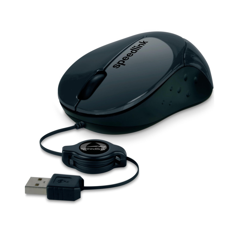 Speedlink Beenie Souris - Boutons Silencieux, Souris USB, Rouge