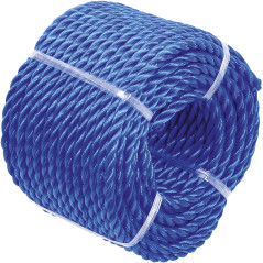 BGS Diy 80804 | Corde en matière plastique/utilisation universelle | 4 mm x 20 m | bleu
