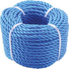 BGS Diy 80804 | Corde en matière plastique/utilisation universelle | 4 mm x 20 m | bleu