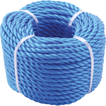 BGS Diy 80804 | Corde en matière plastique/utilisation universelle | 4 mm x 20 m | bleu
