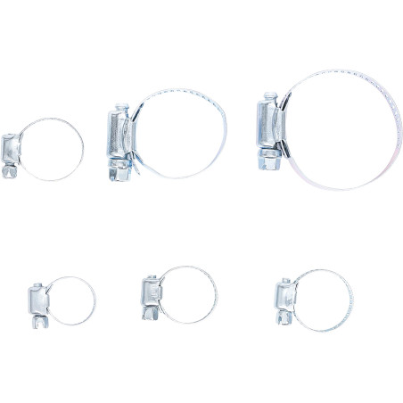 BGS Diy 80855 | Assortiment de colliers | Ø 4-45 mm | 6 pièces