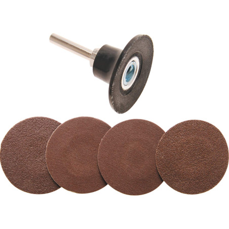 BGS 8590 | Jeu de disques/plateaux abrasifs | Ø 50 mm