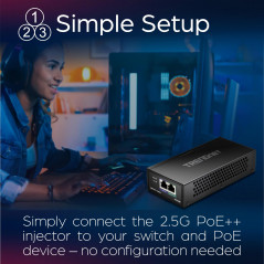 TRENDnet, TPE-219GI, Injecteur PoE++ 2,5G