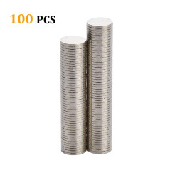 Yizhet 100 Pièces Aimants Puissants 8x1 mm, Petits Aimants Frigo Néodyme pour Arts, Bricolage, Loisirs Créatifs, Bureau et Maiso