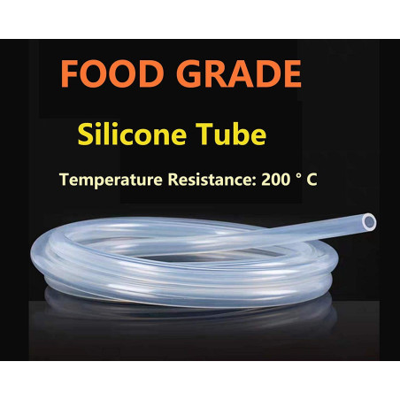 Antrella Tube en Silicone Flexible Qualité Alimentaire 3mm ID x OD 5mm épaisseur de 1mm tuyau d'eau transparent 50 mètres