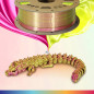 OVERTURE Filament Soie PLA Double Couleur 1,75 mm pour imprimante 3D, 1 kg bobine (2,2 lbs), Précision Dimensionnelle +/- 0,02 m