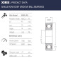 XiKe 6009-2RS Roulements à billes 45x75x16mm - Acier 100Cr6 - Double Joint en Caoutchouc - Pré-lubrifié - Lot de 2. XiKe 6009-2RS Roulements à billes 45x75x16mm - Acier 100Cr6 - Double Joint en Caoutchouc - Pré-lubrifié - Lot de 2.