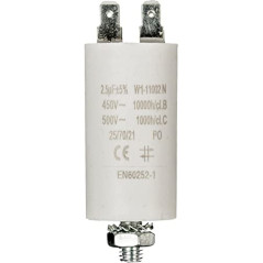 Condensateur de démarrage pour moteur électrique 450 VCA, 2.5 uF