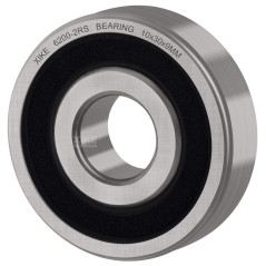 XiKe 4x Roulement à billes 6200-2RS 10x30x9mm, Acier 100Cr6 - Double Joint en Caoutchouc, Prélubrifié, 6200RS Roulements à bille