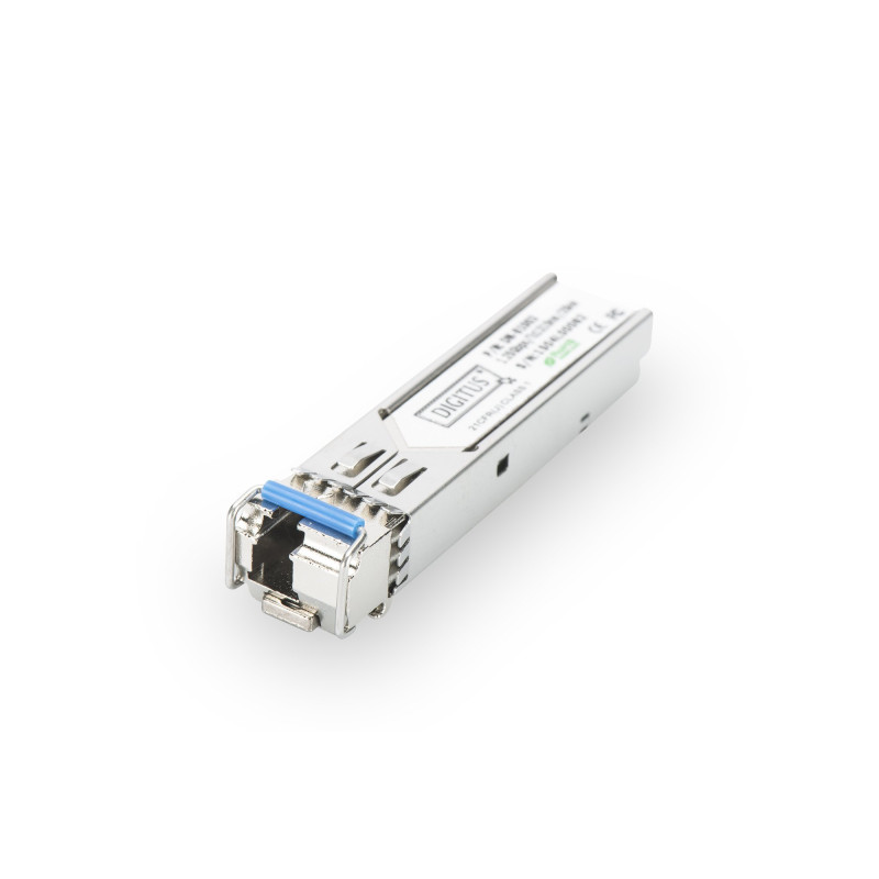 DIGITUS Module SFP Gigabit Universel - 1,25 Gbit/s - Mini GBIC - pour câble à Fibre Optique monomode - LC Simplex - bidirectionn DIGITUS Module SFP Gigabit Universel - 1,25 Gbit/s - Mini GBIC - pour câble à Fibre Optique monomode - LC Simplex - bidirectionn
