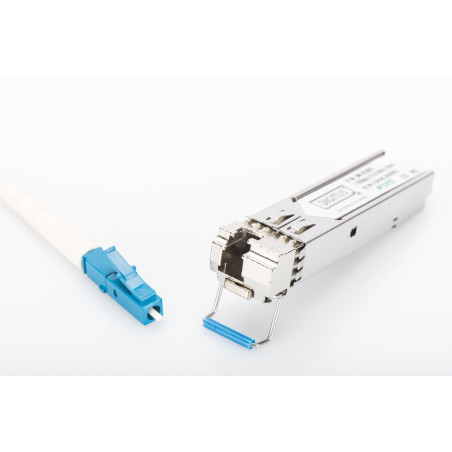DIGITUS Module SFP Gigabit Universel - 1,25 Gbit/s - Mini GBIC - pour câble à Fibre Optique monomode - LC Simplex - bidirectionn