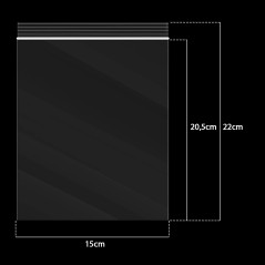 Packra 100 Sachets Zip Transparents 15x22cm, Pochons Plastiques Refermables Épaississants et Durables, Rangement Pour la Cuisine