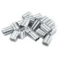 Constrabo® | 50x Manchons à sertir en aluminium avec double embouts 1.0 mm | Ferrules en aluminium, clip à sertir, manchons de p Constrabo® | 50x Manchons à sertir en aluminium avec double embouts 1.0 mm | Ferrules en aluminium, clip à sertir, manchons de p
