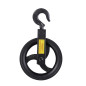 KATSU Roue de Poulie 160mm, Poulie Noire, Capacité de Chargement 220KG, Bloc de Poulie de Corde de Roue à Main Suspendue avec Cr KATSU Roue de Poulie 160mm, Poulie Noire, Capacité de Chargement 220KG, Bloc de Poulie de Corde de Roue à Main Suspendue avec Cr