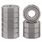 XiKe 6202ZZ Roulements à billes à double étanchéité 15x35x11mm Acier au Chrome et Pré-lubrifiés, 6202-2Z Roulements à billes à g XiKe 6202ZZ Roulements à billes à double étanchéité 15x35x11mm Acier au Chrome et Pré-lubrifiés, 6202-2Z Roulements à billes à g