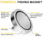 Magnetpro Aimant en néodyme ultra puissant 420 kg Idéal pour la pêche magnétique Ø 90 mm avec œillet en néodyme Magnetpro Aimant en néodyme ultra puissant 420 kg Idéal pour la pêche magnétique Ø 90 mm avec œillet en néodyme