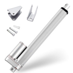 DCHOUSE Actionneurs à mouvement linéaire, 1000N jusqu’à 400mm de trajet maximale, Tension nominale 12V DC, Convient à usage élec