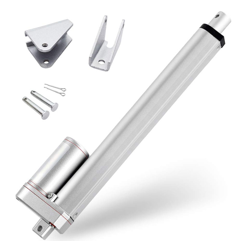 DCHOUSE Actionneurs à mouvement linéaire, 1000N jusqu’à 400mm de trajet maximale, Tension nominale 12V DC, Convient à usage élec DCHOUSE Actionneurs à mouvement linéaire, 1000N jusqu’à 400mm de trajet maximale, Tension nominale 12V DC, Convient à usage élec
