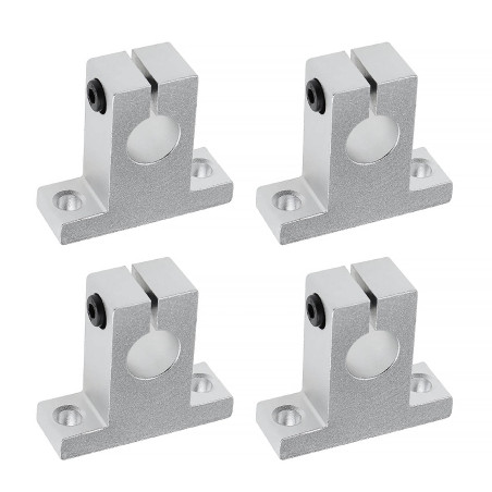 eMagTech 4x SK16 Support d'arbre Linéaire 16mm CNC Unités de Glissière à Billes à Mouvement Linéaire Support de Rail Guide d'arb