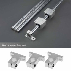 eMagTech 4x SK16 Support d'arbre Linéaire 16mm CNC Unités de Glissière à Billes à Mouvement Linéaire Support de Rail Guide d'arb