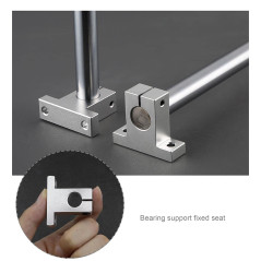 eMagTech 4x SK16 Support d'arbre Linéaire 16mm CNC Unités de Glissière à Billes à Mouvement Linéaire Support de Rail Guide d'arb