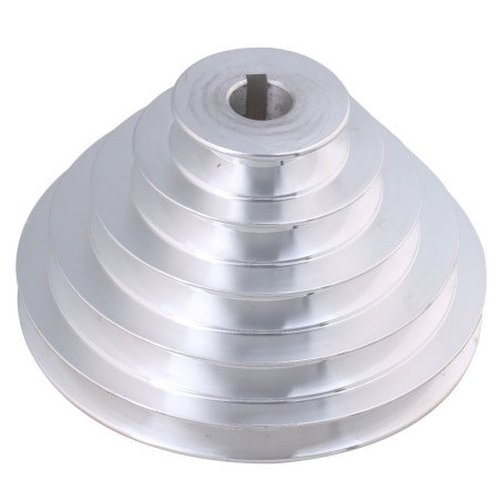 BQLZR – Poulie en aluminium 5 niveaux - 19 mm de diamètre intérieur, 54 à 150 mm de diamètre extérieur, 12,7 mm de largeur - pou