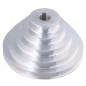 BQLZR – Poulie en aluminium 5 niveaux - 19 mm de diamètre intérieur, 54 à 150 mm de diamètre extérieur, 12,7 mm de largeur - pou