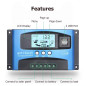 SolaMr 30A Régulateur de Charge Solaire 12V/24V Contrôleur de Charge de Batterie pour Panneau Solaire avec Écran LCD et Double P SolaMr 30A Régulateur de Charge Solaire 12V/24V Contrôleur de Charge de Batterie pour Panneau Solaire avec Écran LCD et Double P