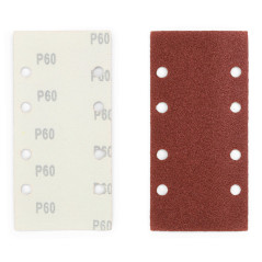 Jeu de Feuilles Abrasives │ 40 pièces │ 93 x 190 mm │ Mixpack (10 x grain 60/80/120/240 chacun) │ auto-adhésif │ pour ponceuses 