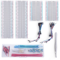 Breadboard Jumper Wires Kit 2 Pices 830 +2 Pices 400 Breadboards 280 pices 2-125mm U Breadboard Jumper Cable 130pcs pices Jumper