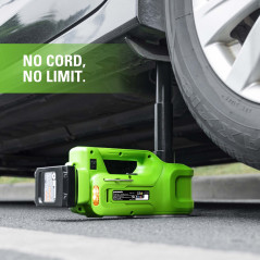 Greenworks G24JACK Battery Jack 24V 3T Électro Hydraulique Hauteur de l'ascenseur: 6 - 1 / 8 "- 17 - 1 / 2" (155 - 445mm) Univer
