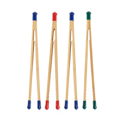 4 x Pinces de Laboratoire en Bambou Pinces pour Le développement en Laboratoire Photo Chambre Noire