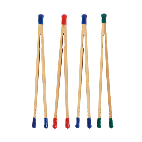 4 x Pinces de Laboratoire en Bambou Pinces pour Le développement en Laboratoire Photo Chambre Noire