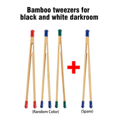 4 x Pinces de Laboratoire en Bambou Pinces pour Le développement en Laboratoire Photo Chambre Noire