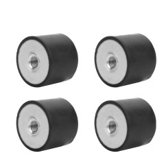 Supports en caoutchouc d'amortisseur 4 pièces, bloc silencieux anti-vibrations, amortisseur de vibrations anti-chocs, filetage f