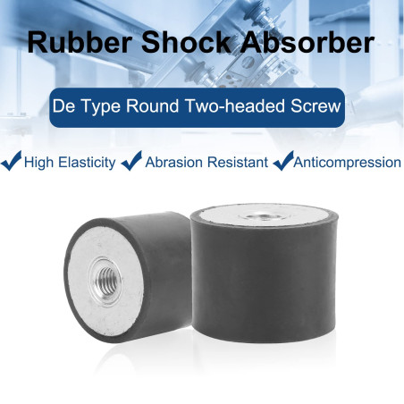 Supports en caoutchouc d'amortisseur 4 pièces, bloc silencieux anti-vibrations, amortisseur de vibrations anti-chocs, filetage f