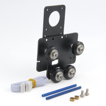 Zeberoxyz Plaque de support d'extrudeuse à entraînement direct avec 4 poulies,compatible avec engrenage double et simple pour im
