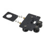 Zeberoxyz Plaque de support d'extrudeuse à entraînement direct avec 4 poulies,compatible avec engrenage double et simple pour im Zeberoxyz Plaque de support d'extrudeuse à entraînement direct avec 4 poulies,compatible avec engrenage double et simple pour im